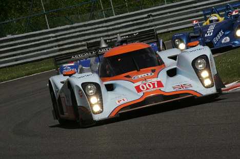 Den nye Aston Martin LMP1 racer sluttede på 3. pladsen.
(Foto: Natascha Theisen)